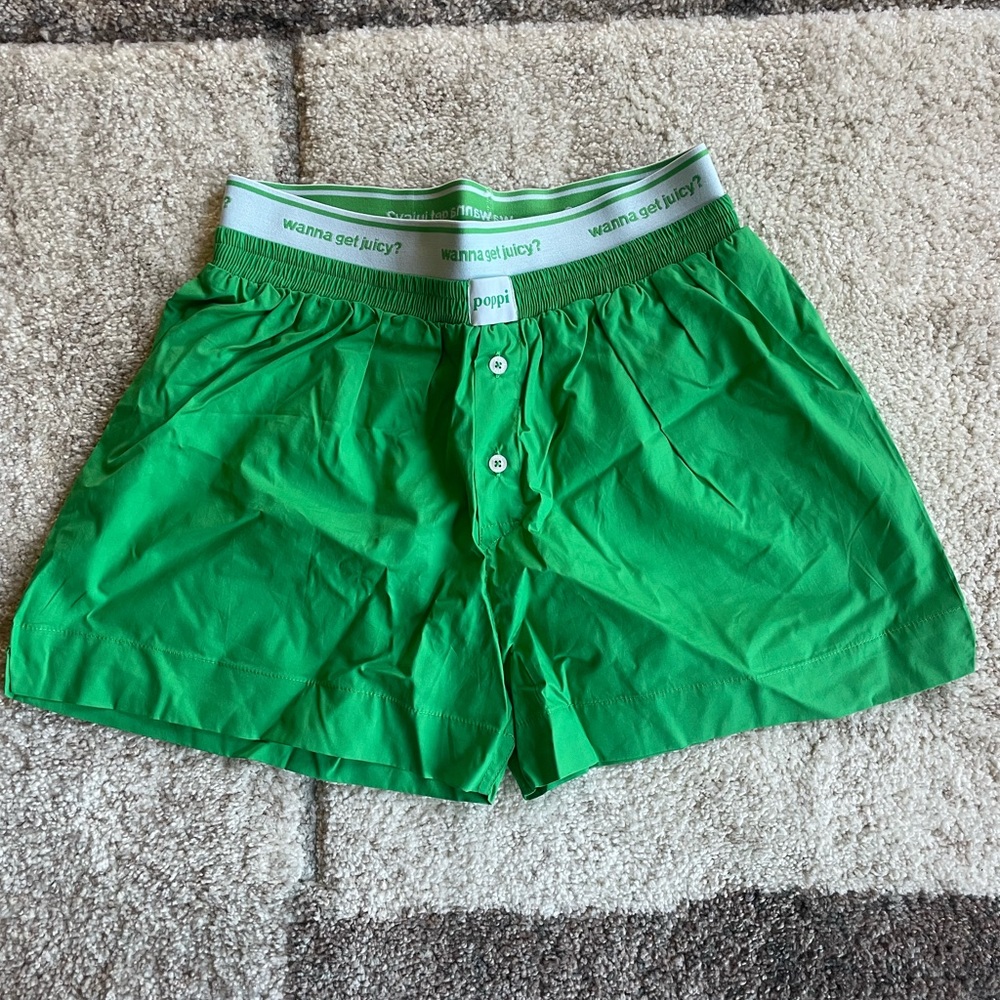 Green Poppi shorts